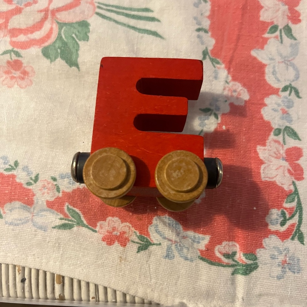 Maple Wooden Alphabet railroad cars
E, N, O or S available.